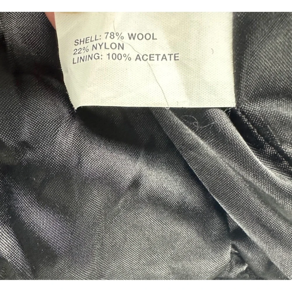 GAP Women Black Wool Blend‎ Toggle Duffle Coat XS Pea coat
